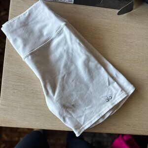 Alo Yoga - High Waist Biker Short - Ivory - Sz Small